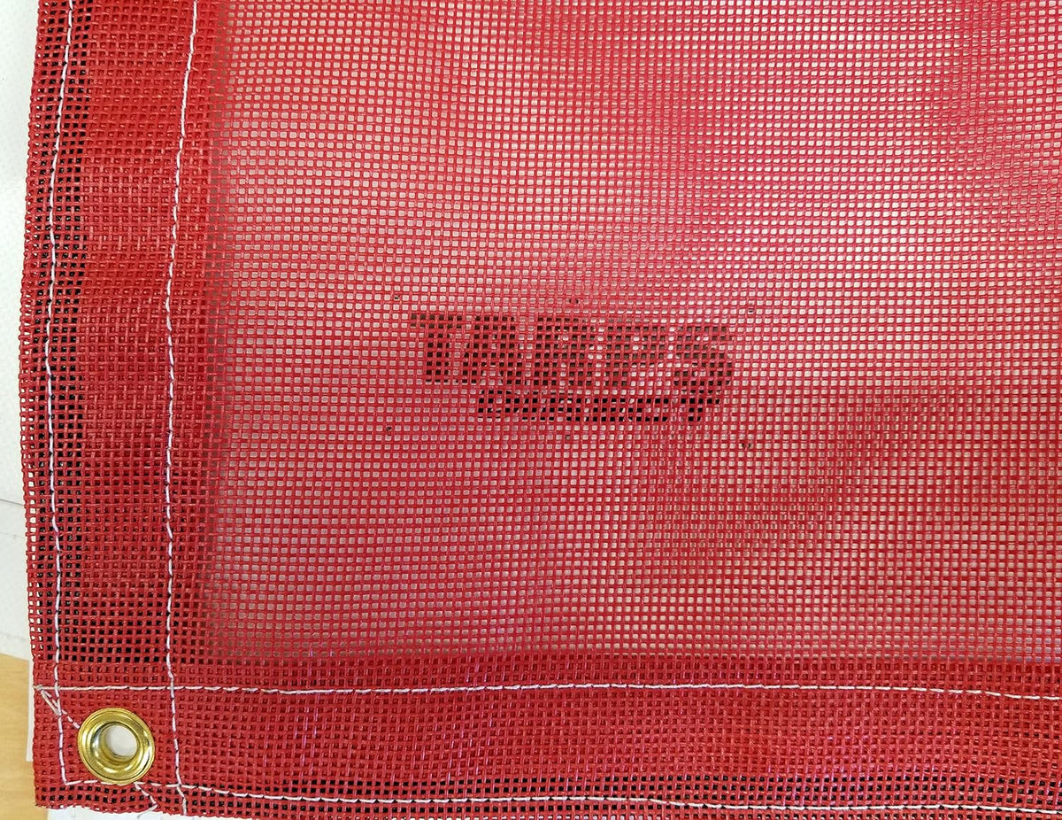 20 Ft. x 20 Ft. Red 10 Oz. Vinyl Coated Mesh Tarp