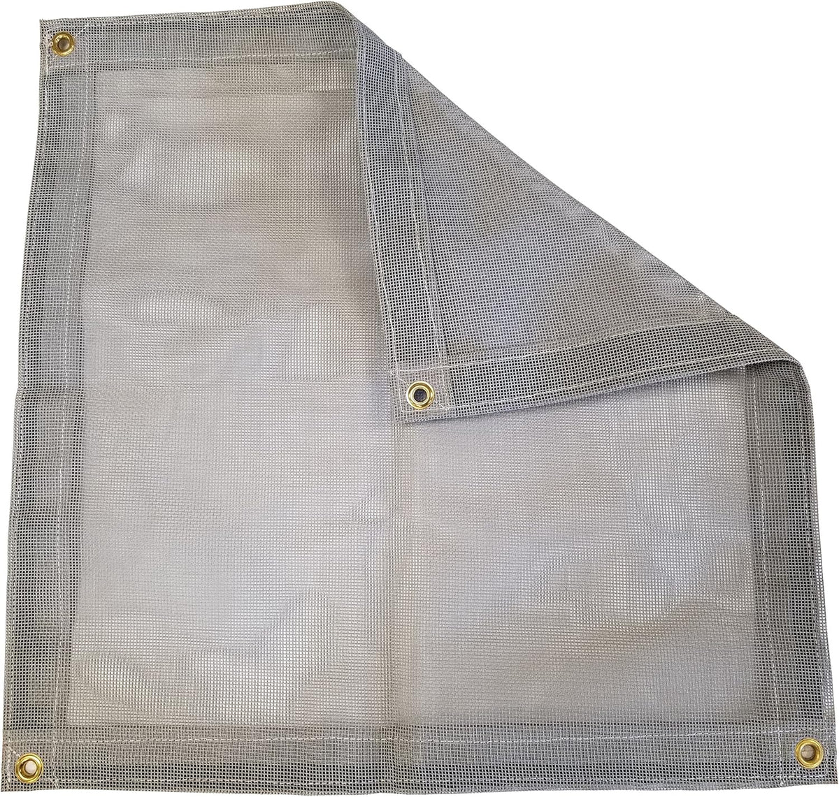 14 Ft. x 24 Ft. Gray 10 Oz. Vinyl Coated Mesh Tarp