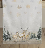 Maison d' Hermine Table Runner 100% Cotton Double Layer Table Runners 72 inches Long for Thanksgiving Christmas Decorations Home Kitchen Dining Party Wedding (Deer in The Woods, 14.5" x 72")
