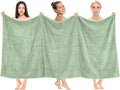 Cotton Paradise 100% Cotton 40x80 Oversized Bath Sheet, Extra Large Turkish Bath Towels for Bathroom, Sage Green Bathsheet