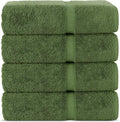 Chakir Turkish Linens | Hotel & Spa Quality 100% Cotton Premium Turkish Towels | Soft & Absorbent (4-Piece Bath Towels, Moss)