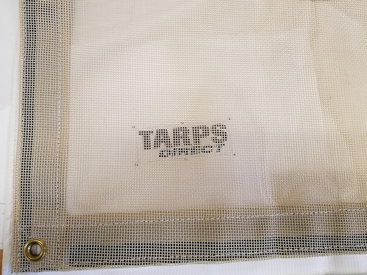 16 Ft. x 18 Ft. Tan 10 Oz. Vinyl Coated Mesh Tarp