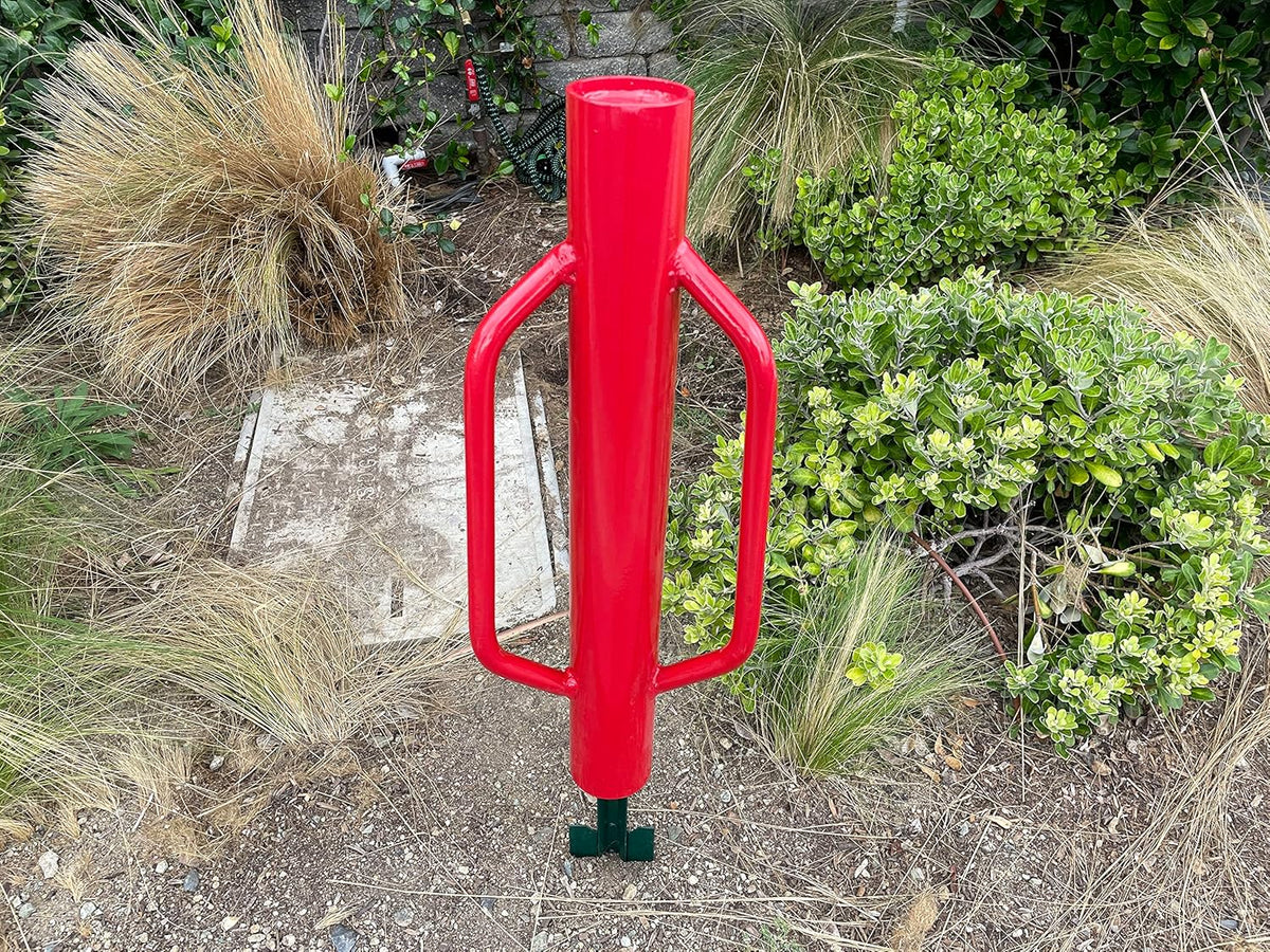 Sandbaggy U & T Post Driver, 30% More Heavier & Sustainable Than Competitors - 15.5 lb Fence Post Driver That Fits up to 2-3/4 inch - 10 Guage Industrial Grade Steel - Red (Pack of 2)