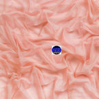 MDS Halloween Chiffon Draping Fabric - 1 Panel, 30" Wide x 50ft Long - Sheer Spooky Arbor & Canopy Drapery for Haunted House Backdrops, Party Ceilings, DIY Costumes & Themed Events - Peach