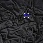 MDS Halloween Chiffon Draping Fabric - 1 Panel, 30" Wide x 100ft Long - Sheer Spooky Arbor & Canopy Drapery for Haunted House Backdrops, Party Ceilings, DIY Costumes & Themed Events - Black