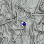 MDS Halloween Chiffon Draping Fabric - 2 Panel, 30" Wide x 100ft Long - Sheer Spooky Arbor & Canopy Drapery for Haunted House Backdrops, Party Ceilings, DIY Costumes & Themed Events - Gray