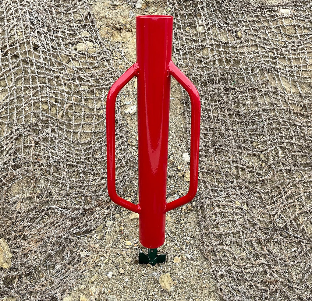 Sandbaggy U & T Post Driver, 30% More Heavier & Sustainable Than Competitors - 15.5 lb Fence Post Driver That Fits up to 2-3/4 inch - 10 Guage Industrial Grade Steel - Red (Pack of 3)