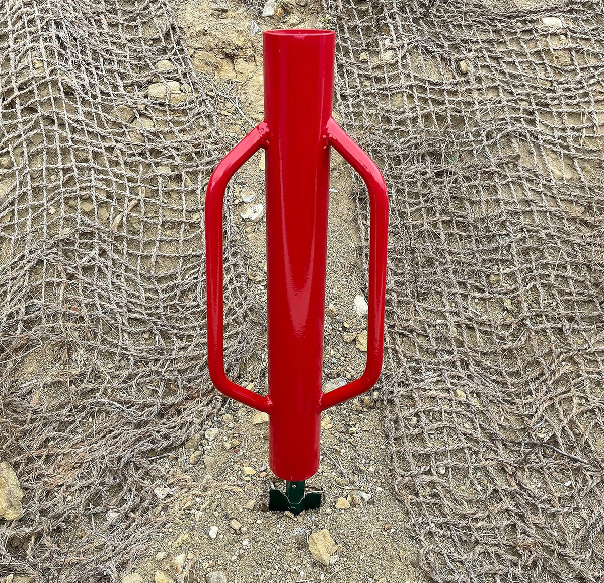 Sandbaggy U & T Post Driver, 30% More Heavier & Sustainable Than Competitors - 15.5 lb Fence Post Driver That Fits up to 2-3/4 inch - 10 Guage Industrial Grade Steel - Red (Pack of 3)
