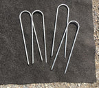 Sandbaggy Galvanized 6-Inch Landscape Staples ~ 9 Gauge Steel - Fabric Pins, Garden Earth Stakes, Ground Cover, Fence Anchors, Lawn Nails ~ Trusted by Organic Farmers Across The USA (1,000 Staples)