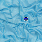 MDS Halloween Chiffon Draping Fabric - 1 Panel, 30" Wide x 75ft Long - Sheer Spooky Arbor & Canopy Drapery for Haunted House Backdrops, Party Ceilings, DIY Costumes & Themed Events - Turquoise