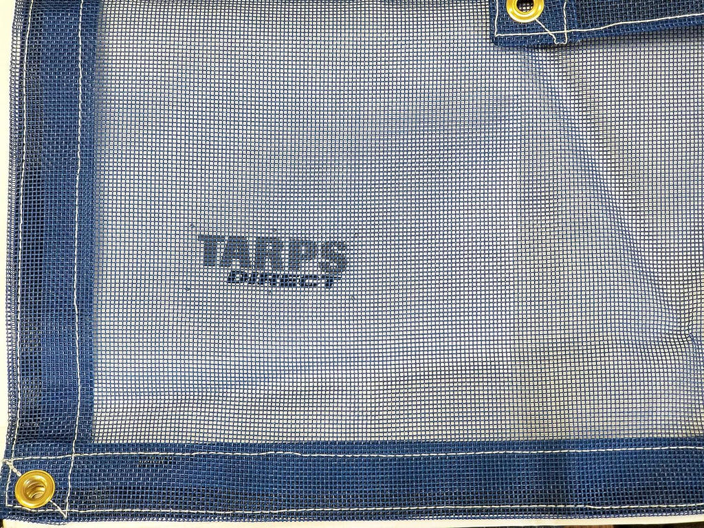 12 Ft. x 26 Ft. Blue 10 Oz. Vinyl Coated Mesh Tarp
