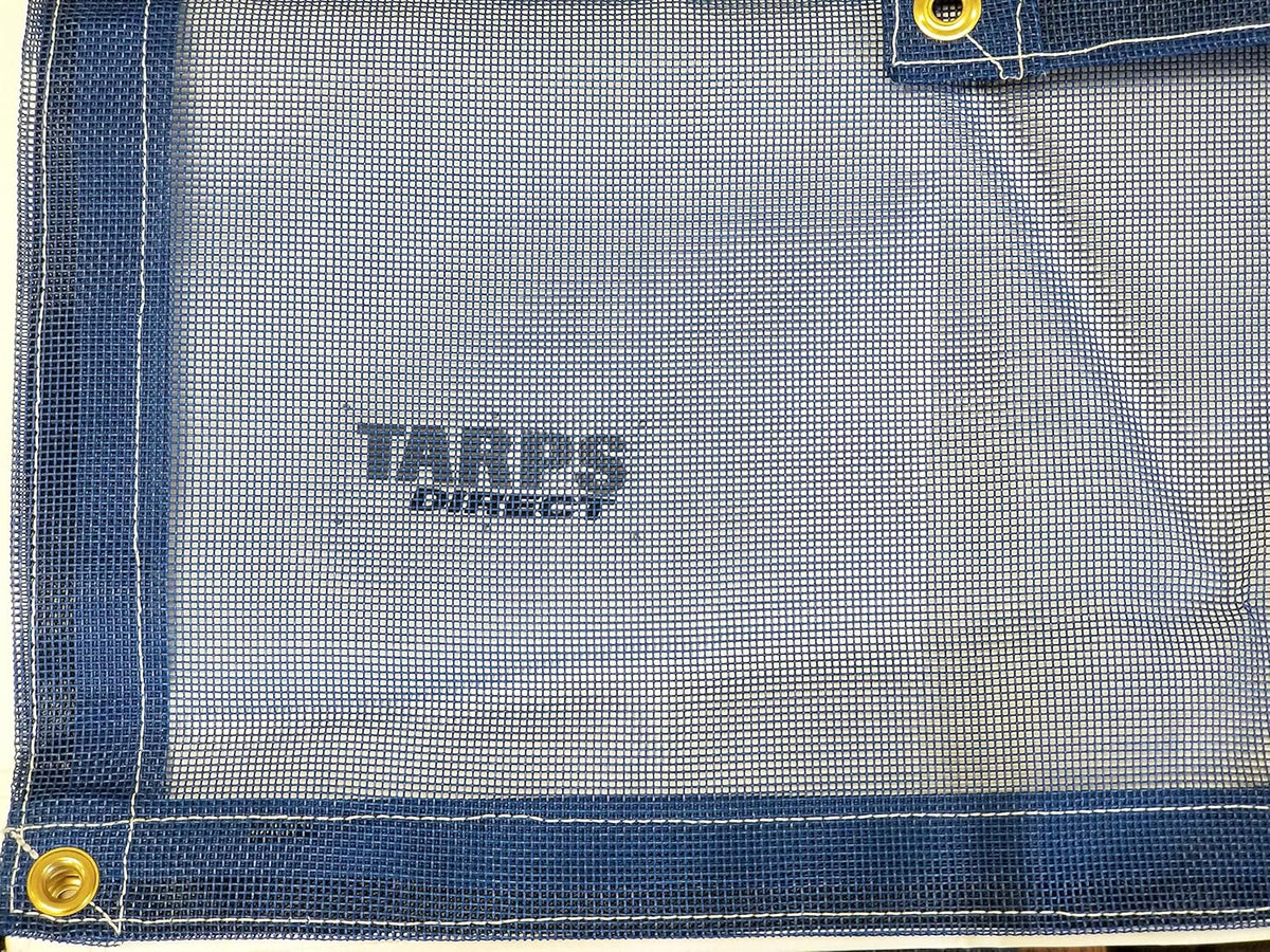 10 Ft. x 30 Ft. Blue 10 Oz. Vinyl Coated Mesh Tarp