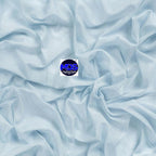 MDS Halloween Chiffon Draping Fabric - 1 Panel, 30" Wide x 75ft Long - Sheer Spooky Arbor & Canopy Drapery for Haunted House Backdrops, Party Ceilings, DIY Costumes & Themed Events - Baby Blue